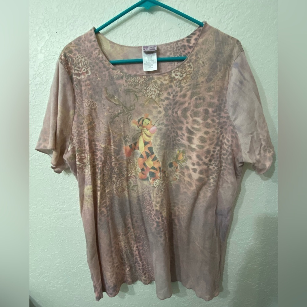 Vintage Disney Tigger From Winnie the Pooh Animal Print Sz 2XL